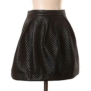 H&M Faux Leather Mini Skirt